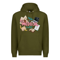 Army Green medical codler Premium Hoodie - MaliasSmallBusiness