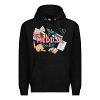 Black medical codler Premium Hoodie - MaliasSmallBusiness