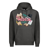Charcoal Heather medical codler Premium Hoodie - MaliasSmallBusiness