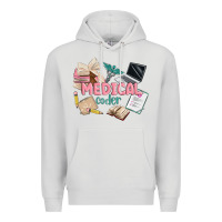 Dove Grey medical codler Premium Hoodie - MaliasSmallBusiness