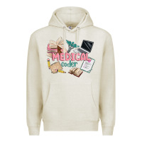 Oatmeal Heather medical codler Premium Hoodie - MaliasSmallBusiness