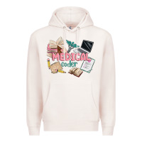 Pale Pink medical codler Premium Hoodie - MaliasSmallBusiness