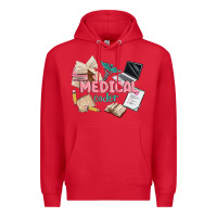 Red medical codler Premium Hoodie - MaliasSmallBusiness