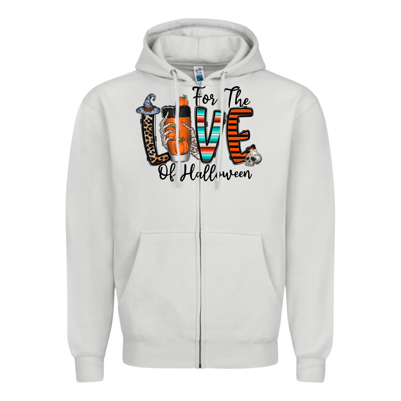 For The Love Of Halloween Zipper Hoodie by CowhideDigitalArt | Teevron