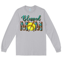 Moon Dust western blessed mom with softball Long Sleeve Tee - texasbilliewilder