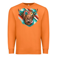 Carrot highland cow serape Premium Sweatshirt - JahusDesignShop