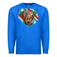True Royal highland cow serape Premium Sweatshirt - JahusDesignShop