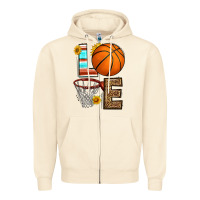 Sandshell western basketball love Zipper Hoodie - HRA Design Shop