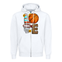 White western basketball love Zipper Hoodie - HRA Design Shop
