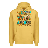 Antique Gold jesus is the anchor of my soul Premium Hoodie - AdoDesignShop