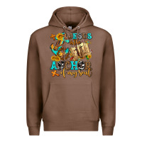Chestnut jesus is the anchor of my soul Premium Hoodie - AdoDesignShop