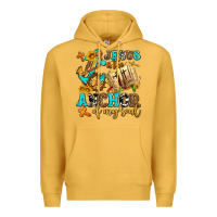Mustard jesus is the anchor of my soul Premium Hoodie - AdoDesignShop