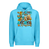 Ocean Blue jesus is the anchor of my soul Premium Hoodie - AdoDesignShop