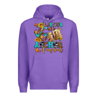 Purple jesus is the anchor of my soul Premium Hoodie - AdoDesignShop