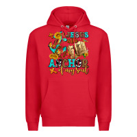 Red jesus is the anchor of my soul Premium Hoodie - AdoDesignShop