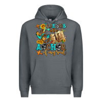 Rock jesus is the anchor of my soul Premium Hoodie - AdoDesignShop