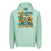 Seafoam jesus is the anchor of my soul Premium Hoodie - AdoDesignShop