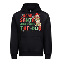 Black dear santa dont forget the dog Urban Hoodie - MaliasSmallBusiness