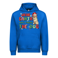Cobalt dear santa dont forget the dog Urban Hoodie - MaliasSmallBusiness