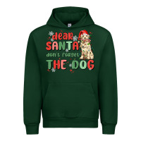 Forest Green dear santa dont forget the dog Urban Hoodie - MaliasSmallBusiness