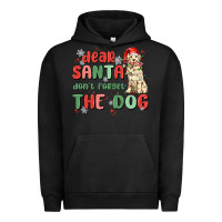 Pigment Black dear santa dont forget the dog Urban Hoodie - MaliasSmallBusiness