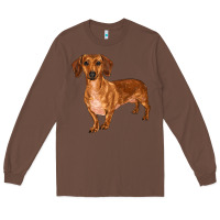 Chestnut dachshund Long Sleeve Tee - RanaPortraitStore