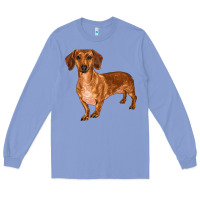 Colony Blue dachshund Long Sleeve Tee - RanaPortraitStore