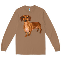 Toasted Coconut dachshund Long Sleeve Tee - RanaPortraitStore