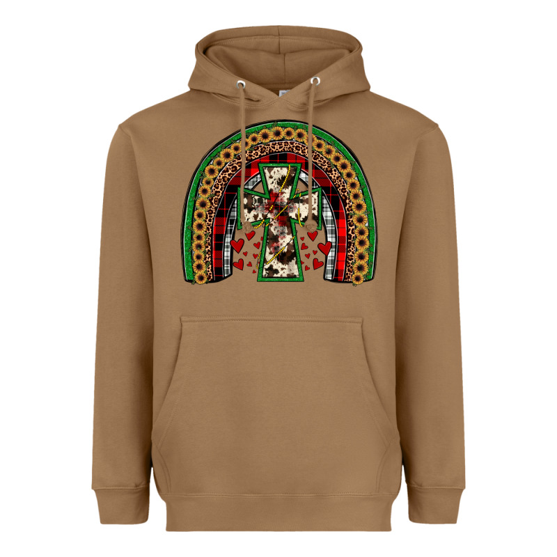 Cross Rainbow Heavyweight Hoodie by JahusDesignShop | Teevron