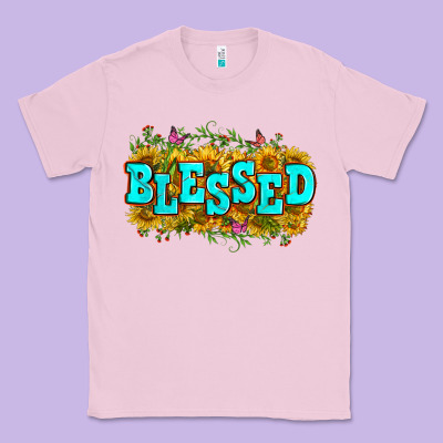 Western Blessed Classic Tee Designed By Zillion Design Studio
