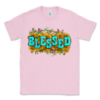Bubblegum Pink western blessed Classic Tee - Zillion Design Studio
