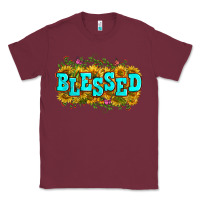 Burgundy western blessed Classic Tee - Zillion Design Studio