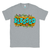 Heather Grey western blessed Classic Tee - Zillion Design Studio