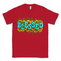 Red western blessed Classic Tee - Zillion Design Studio