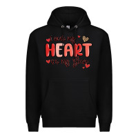 Black i wear my heart on my sleeve Premium Hoodie - MaliasSmallBusiness
