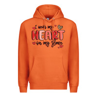 Carrot i wear my heart on my sleeve Premium Hoodie - MaliasSmallBusiness