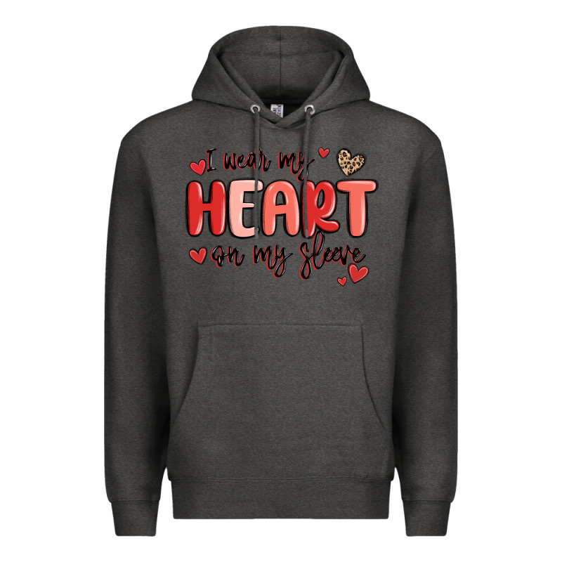 I Wear My Heart On My Sleeve Premium Hoodie by MaliasSmallBusiness | Teevron