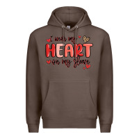 Coffee i wear my heart on my sleeve Premium Hoodie - MaliasSmallBusiness