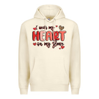 Sandshell i wear my heart on my sleeve Premium Hoodie - MaliasSmallBusiness