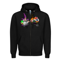 Black halloween Zipper Hoodie - CowhideDigitalArt
