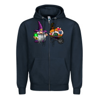 Navy halloween Zipper Hoodie - CowhideDigitalArt