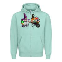 Seafoam halloween Zipper Hoodie - CowhideDigitalArt