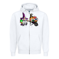 White halloween Zipper Hoodie - CowhideDigitalArt
