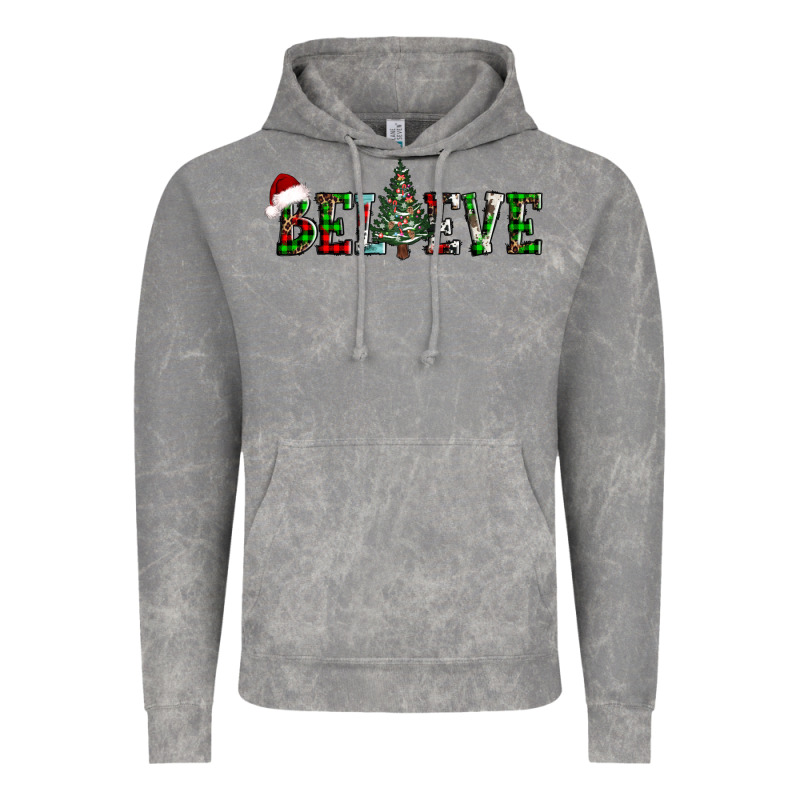 Believe Christmas Tree Vintage Hoodie by AdoDesignShop | Teevron