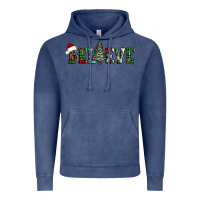Vintage Denim believe Christmas tree Vintage Hoodie - AdoDesignShop