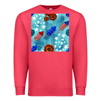 Cardinal patriotic fireworks and sunflower Premium Sweatshirt - BundleAndBundleShop
