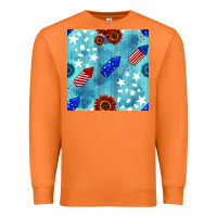 Carrot patriotic fireworks and sunflower Premium Sweatshirt - BundleAndBundleShop