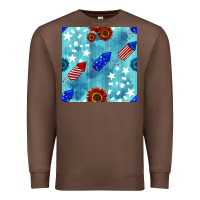 Chestnut patriotic fireworks and sunflower Premium Sweatshirt - BundleAndBundleShop