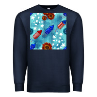 Patriotic Fireworks And Sunflower Premium Sweatshirt | Teevron