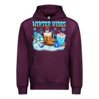 Mauve Wine winter vibes Urban Hoodie - MaliasSmallBusiness